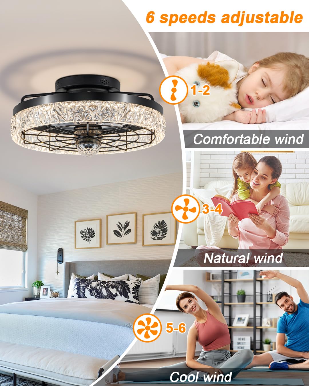 JHSYCH quiet BLDC motor for peaceful nights and work.