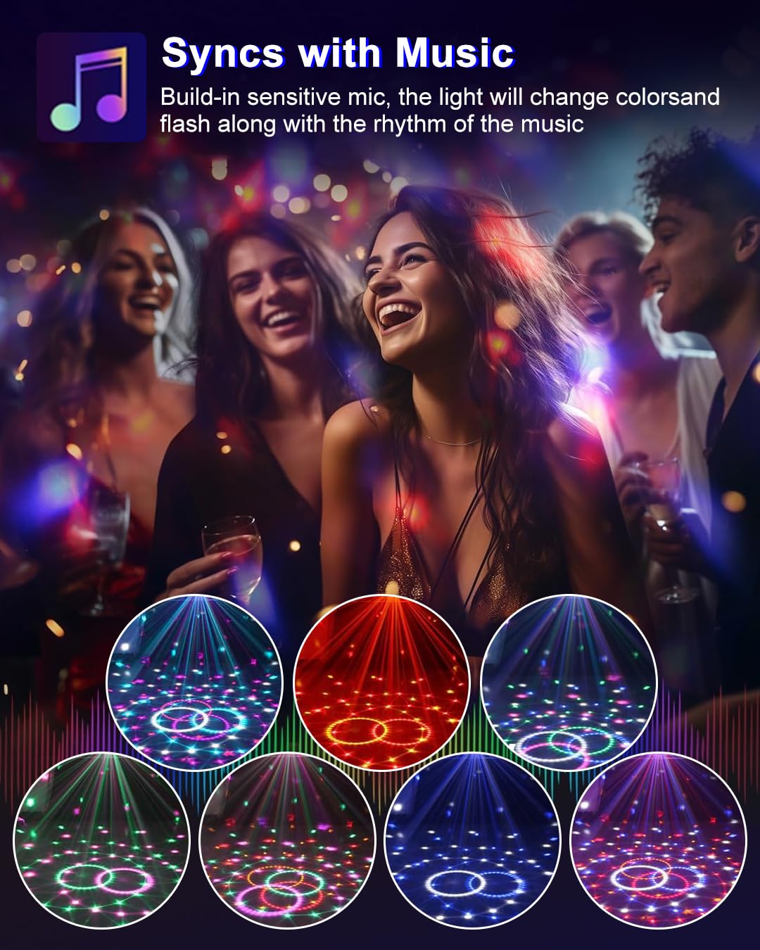 JHSYCH remote and app control for quick brightness and mode adjustments.