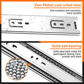 JI2OOYI 100 lb capacity rails support heavy drawers.