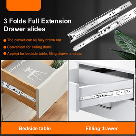 JI2OOYI drawer slides detachable back buckle for easy cleaning.