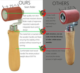JIADING seam roller tolerates heat up to 500°F for demanding bonding tasks