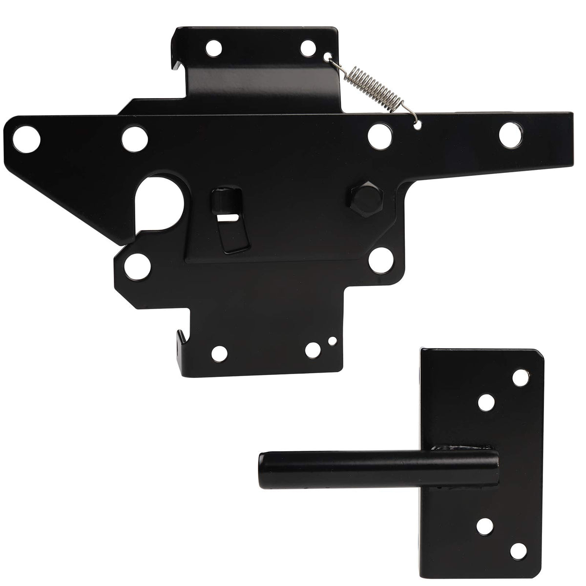 JIAHOO gravity lever gate latch provides smooth self-locking action.