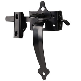 JIAHOO gate latch thumb release on thick steel for durable outdoor gates.