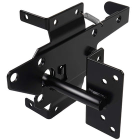 JIAHOO heavy duty gate latch with post mount secures wooden fences.