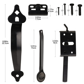 JIAHOO mounting screws included for quick install on wooden gates.