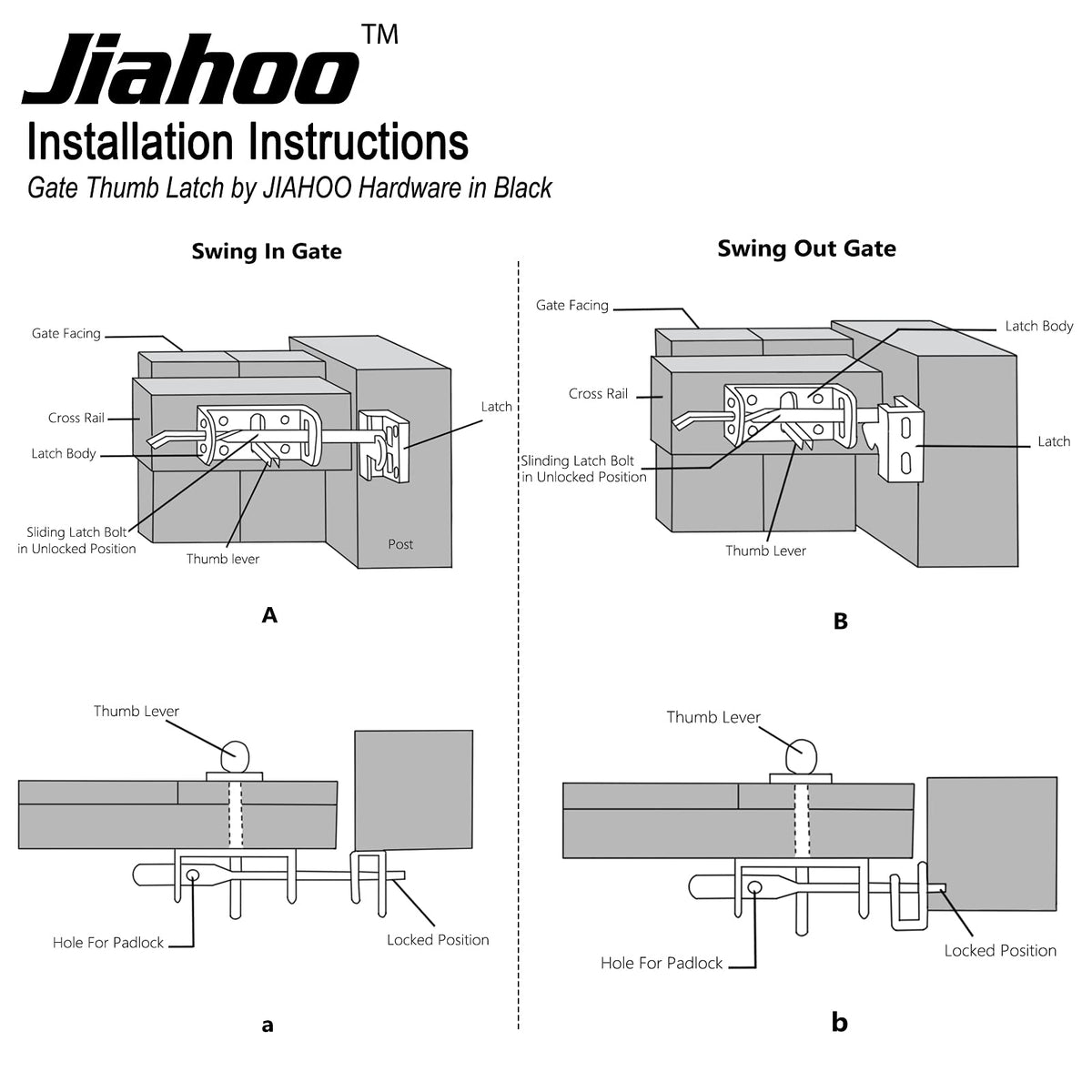 JIAHOO packaging box shows instructions for easy setup.