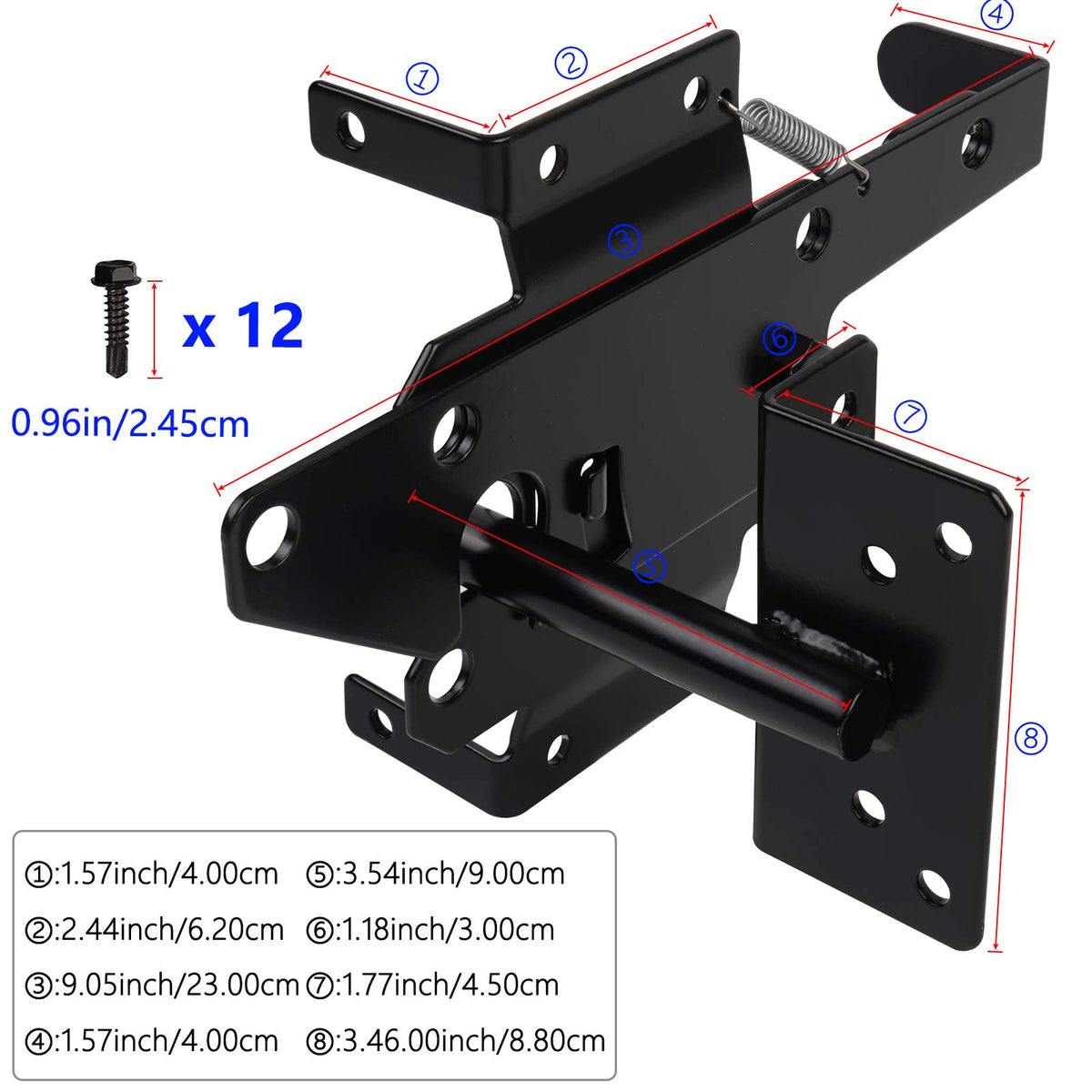 JIAHOO versatile latch fits pools, yards, and gates.