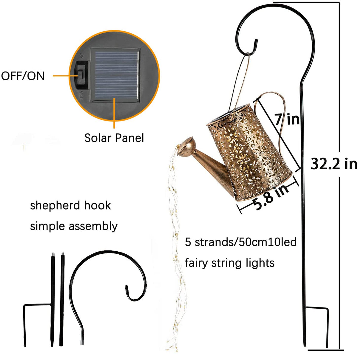 JIAJIAMEI waterproof solar light packaging makes a thoughtful gift.