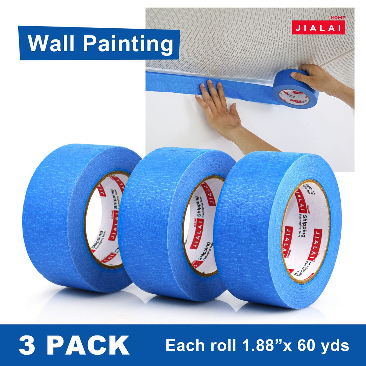 JIALAI HOME blue tape edge-perfect masking for precise borders