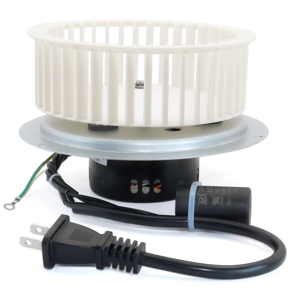JIANBENKJ 0696B000 motor assembly front view for NuTone QT series, ready for replacement