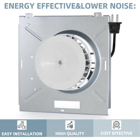 Up to 70 CFM airflow from JIANBENKJ motor improves bathroom ventilation.