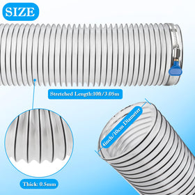 JIANBENKJ dust hose with carbon steel wire coil resists kinking during bends