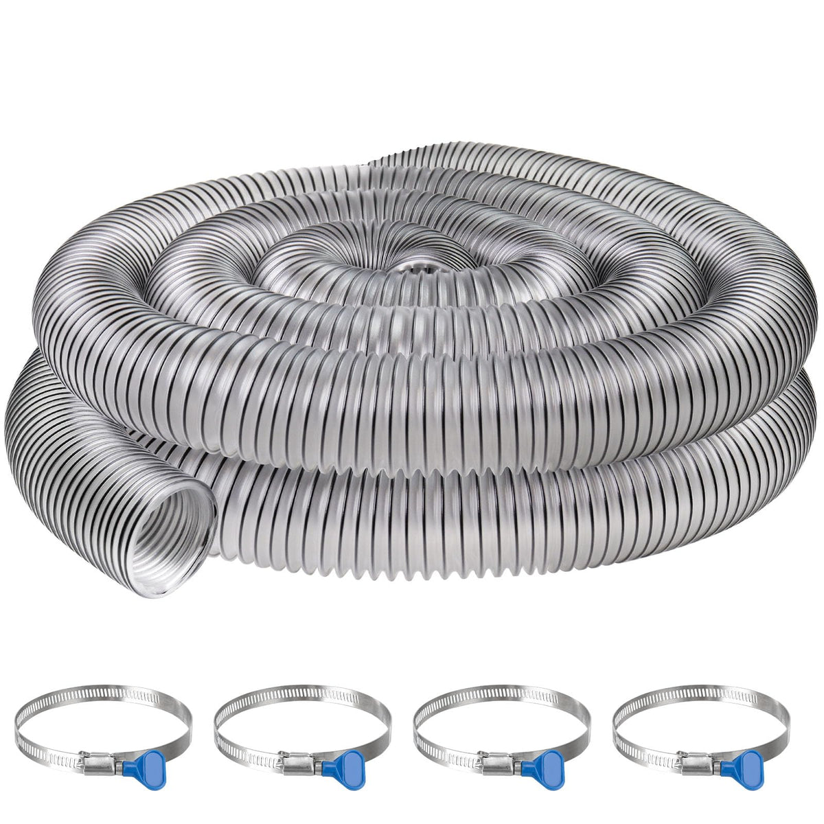 JIANBENKJ clear 2.5-inch dust hose shows dust flow for monitoring