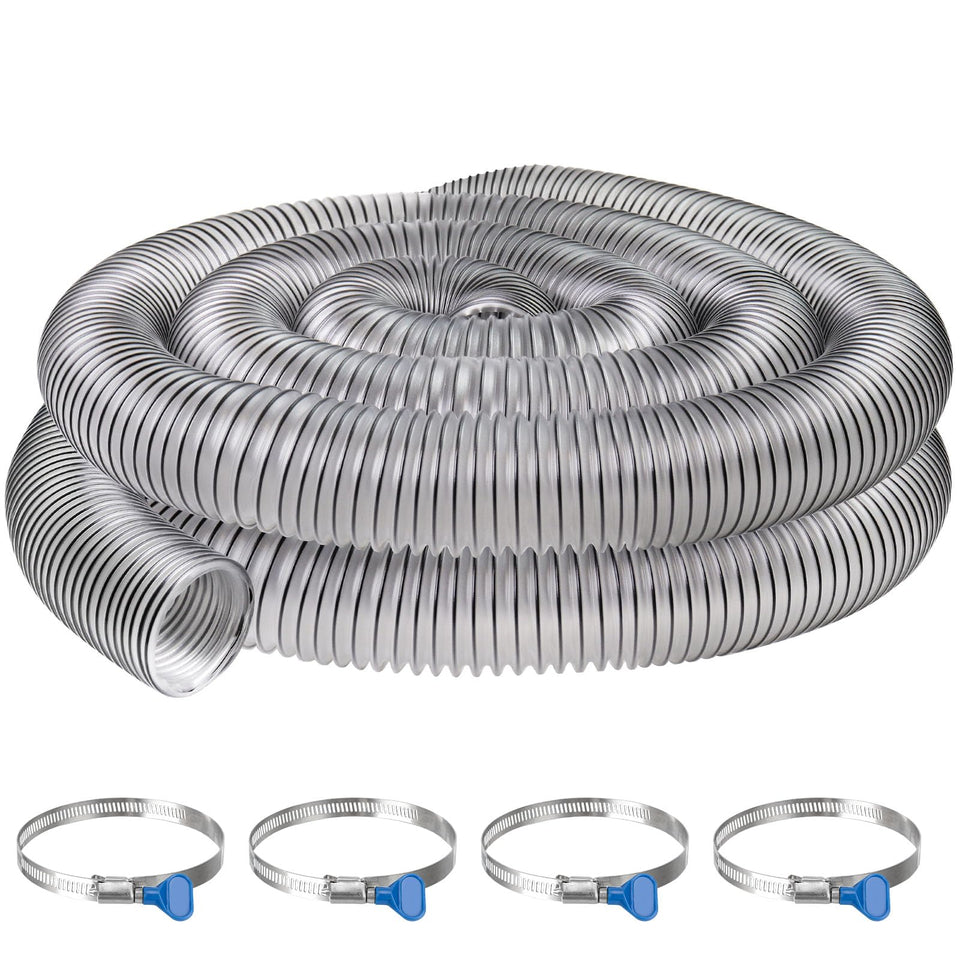 JIANBENKJ clear 2.5-inch dust hose shows dust flow for monitoring