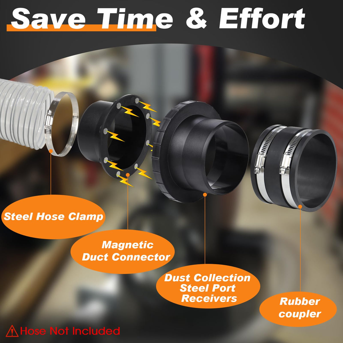 JIANBENKJ dust hose quick-connect enables seamless setup across tools.