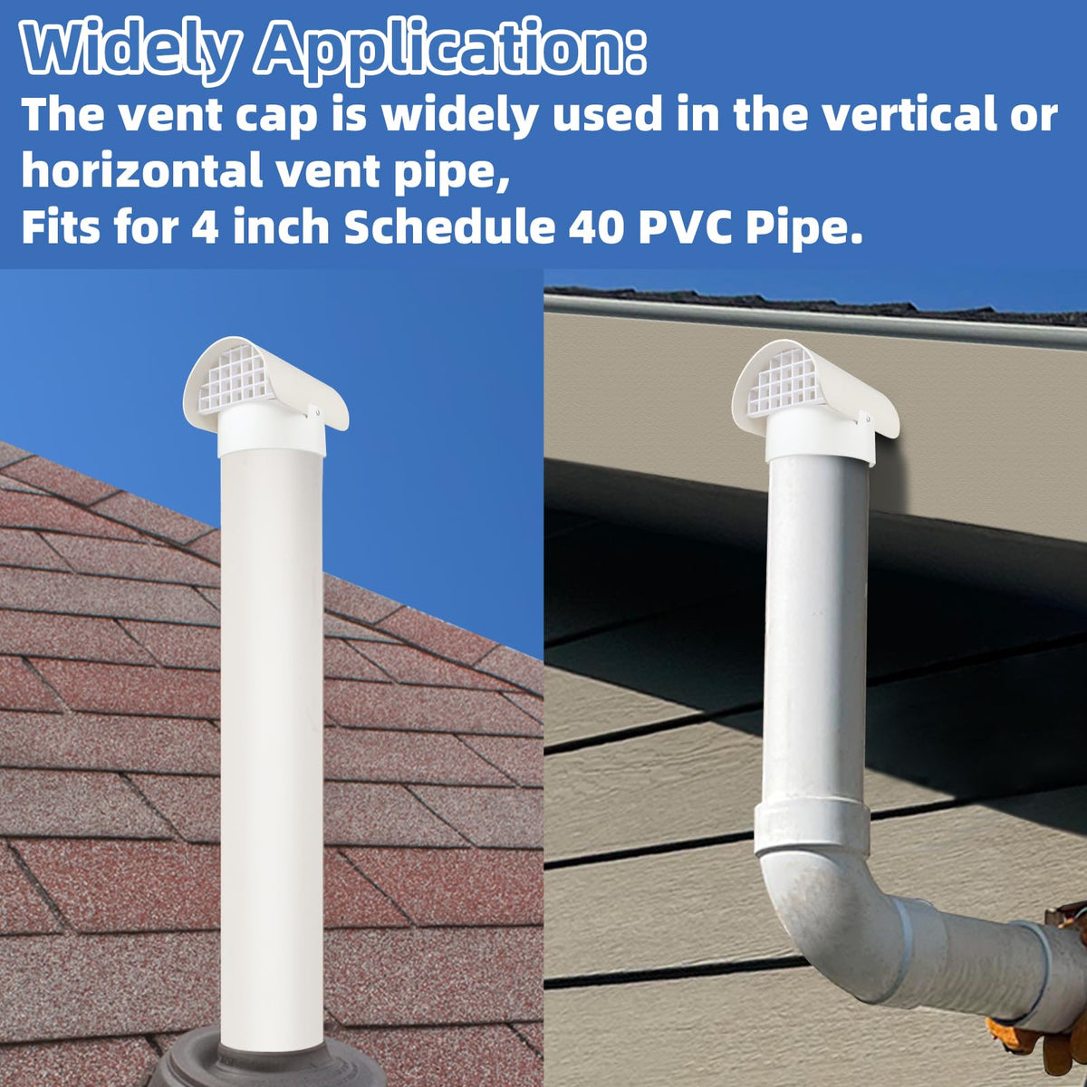 JIANBENKJ radon vent cap protects the fan motor from debris.