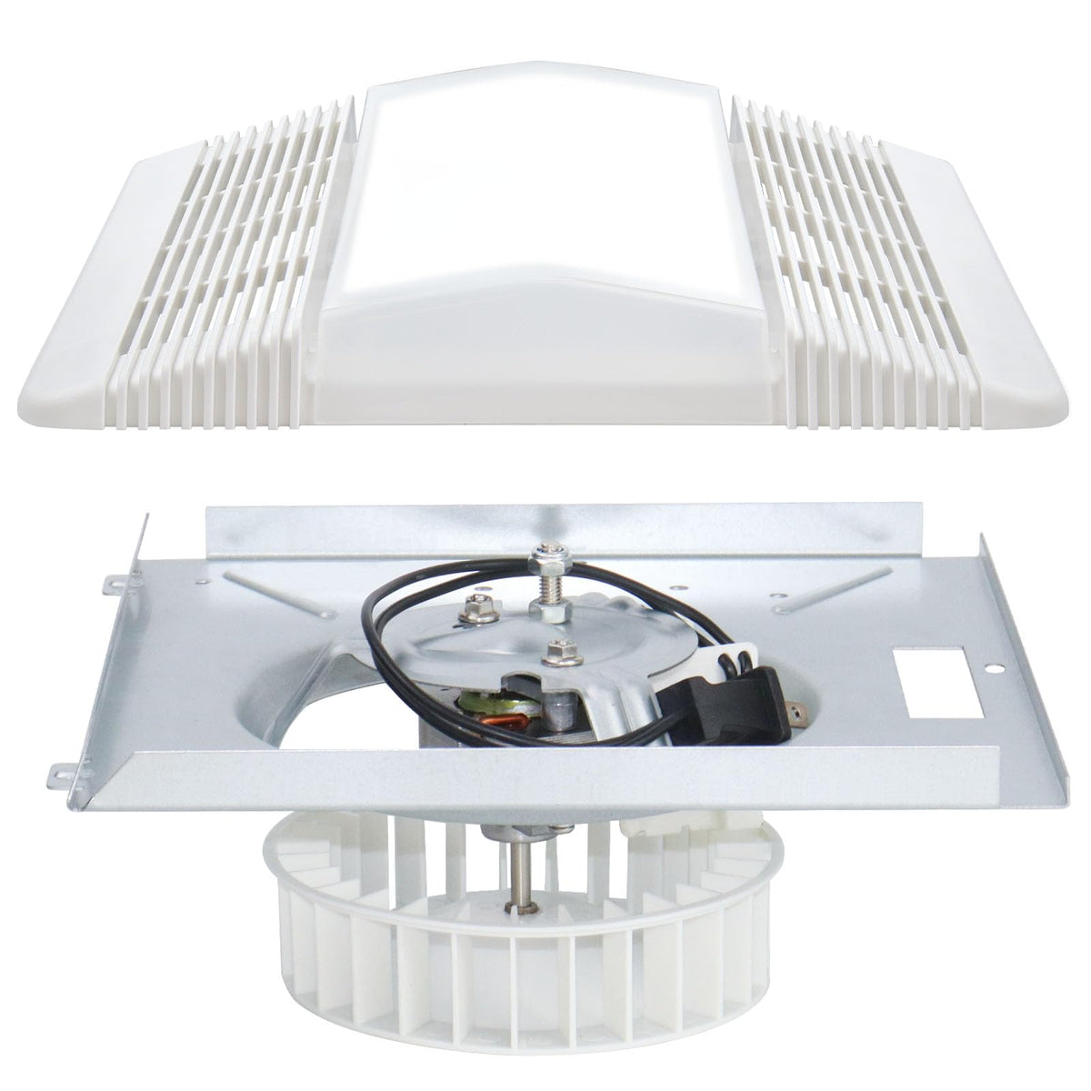 JIANBENKJ S0504B000 motor assembly front view for quick replacement on NuTone fans.