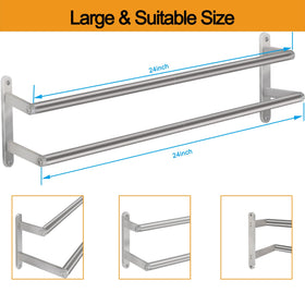 JIAPAIDUO wall towel rack keeps bathroom organized.