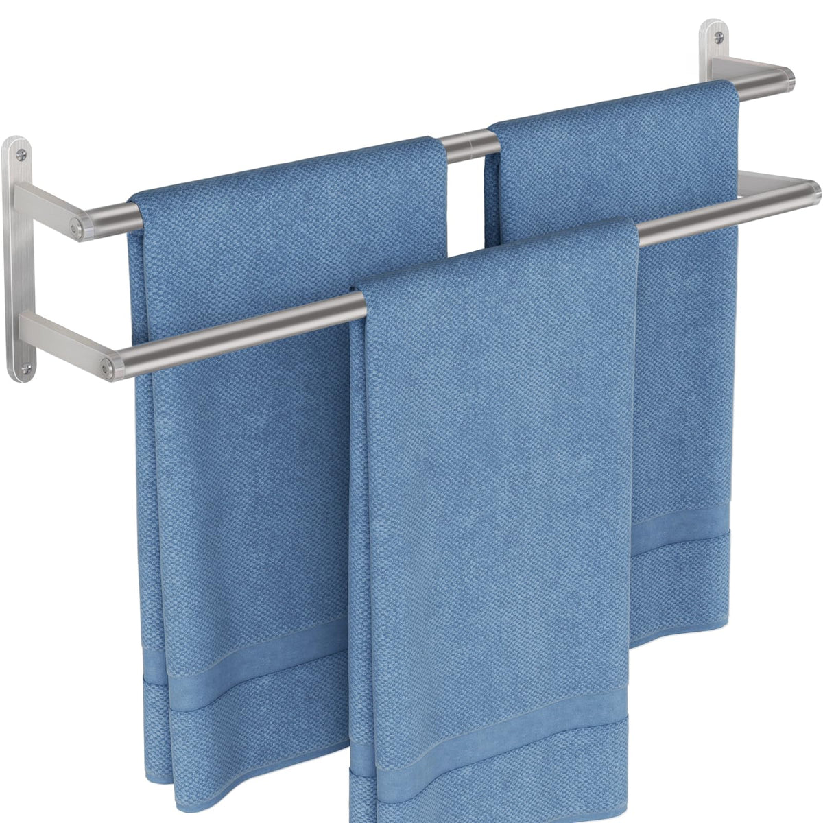 JIAPAIDUO double towel bar 24-inch for fast towel drying.
