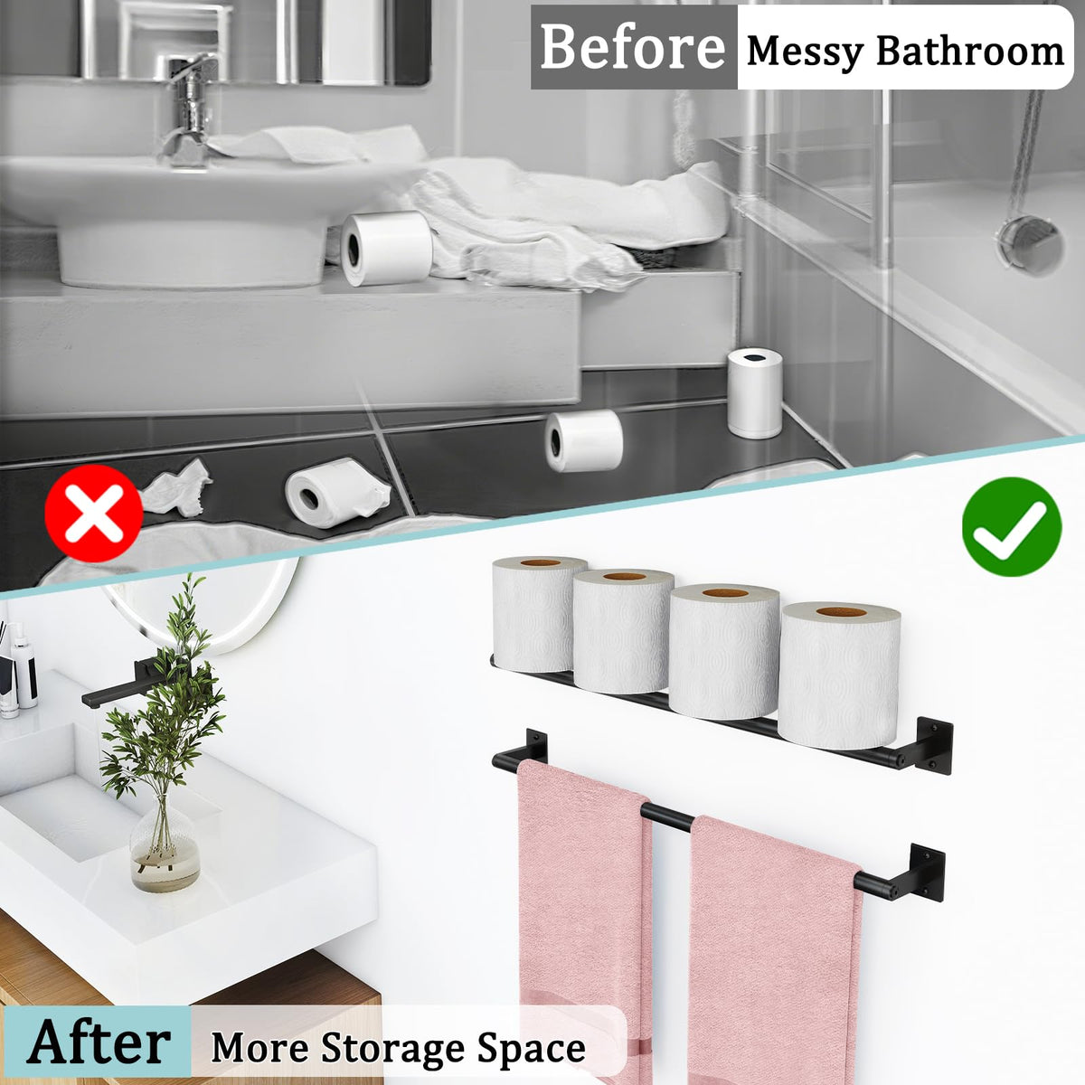Matte black finish resists rust and scratches for lasting aesthetics.