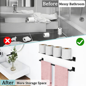 Matte black finish resists rust and scratches for lasting aesthetics.