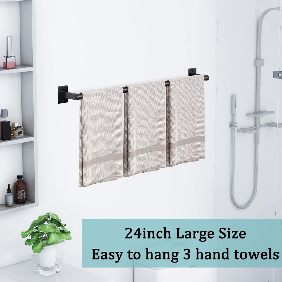 Modern, minimalist decor that fits a variety of bathroom styles.