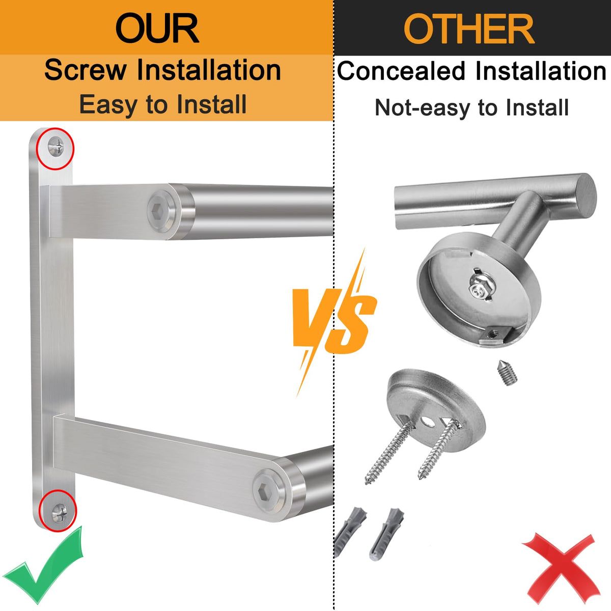 JIAPAIDUO stainless steel towel rack for durable bathroom use.