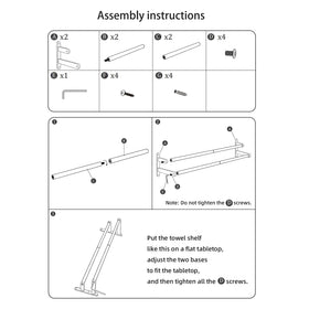 JIAPAIDUO upper and lower bars with secure screw design.