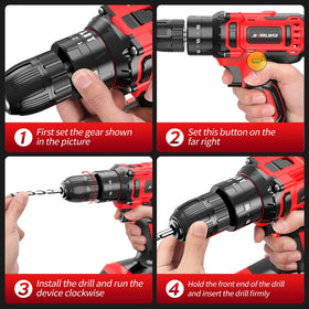 JIARUISI 72-piece bit set with belt hook for varied tasks.