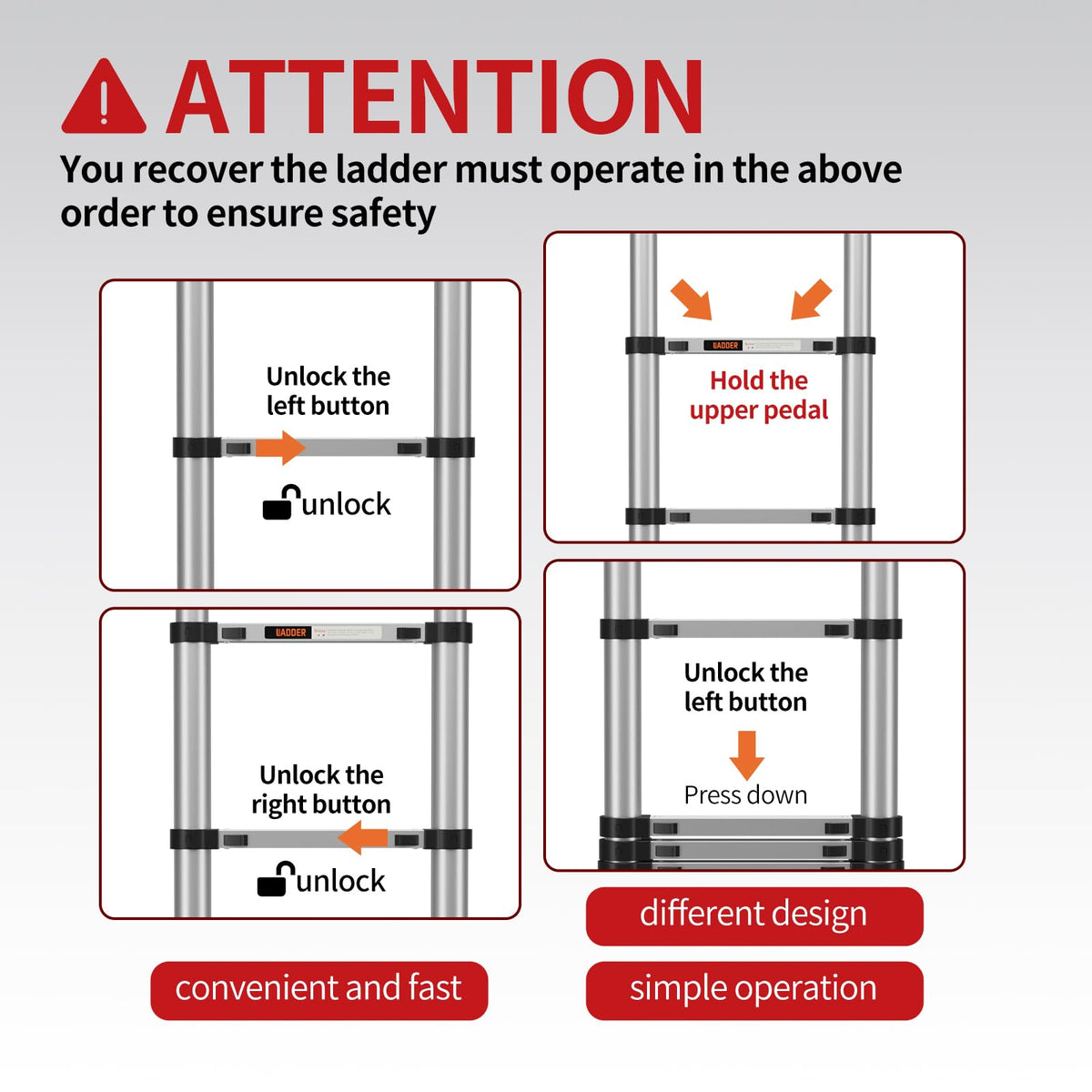Jiashche ladder includes lifetime support for quick help.