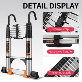 JIASHCHE ladder with stable hook for secure attachment during use