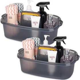 JiatuA cleaning supplies caddy with handle keeps tools organized and easy to grab