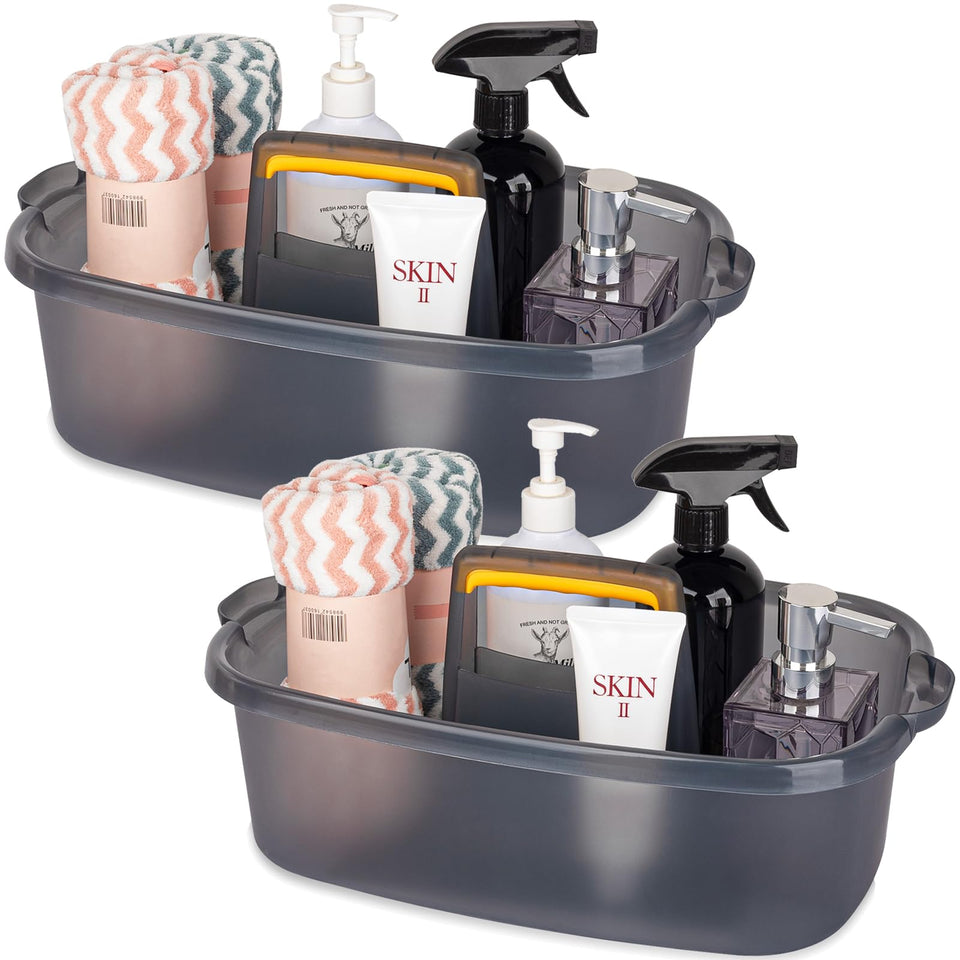 JiatuA cleaning supplies caddy with handle keeps tools organized and easy to grab
