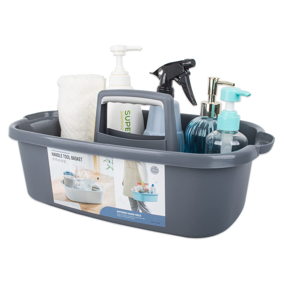 JiatuA large cleaning caddy with handle for easy transport and organized storage.
