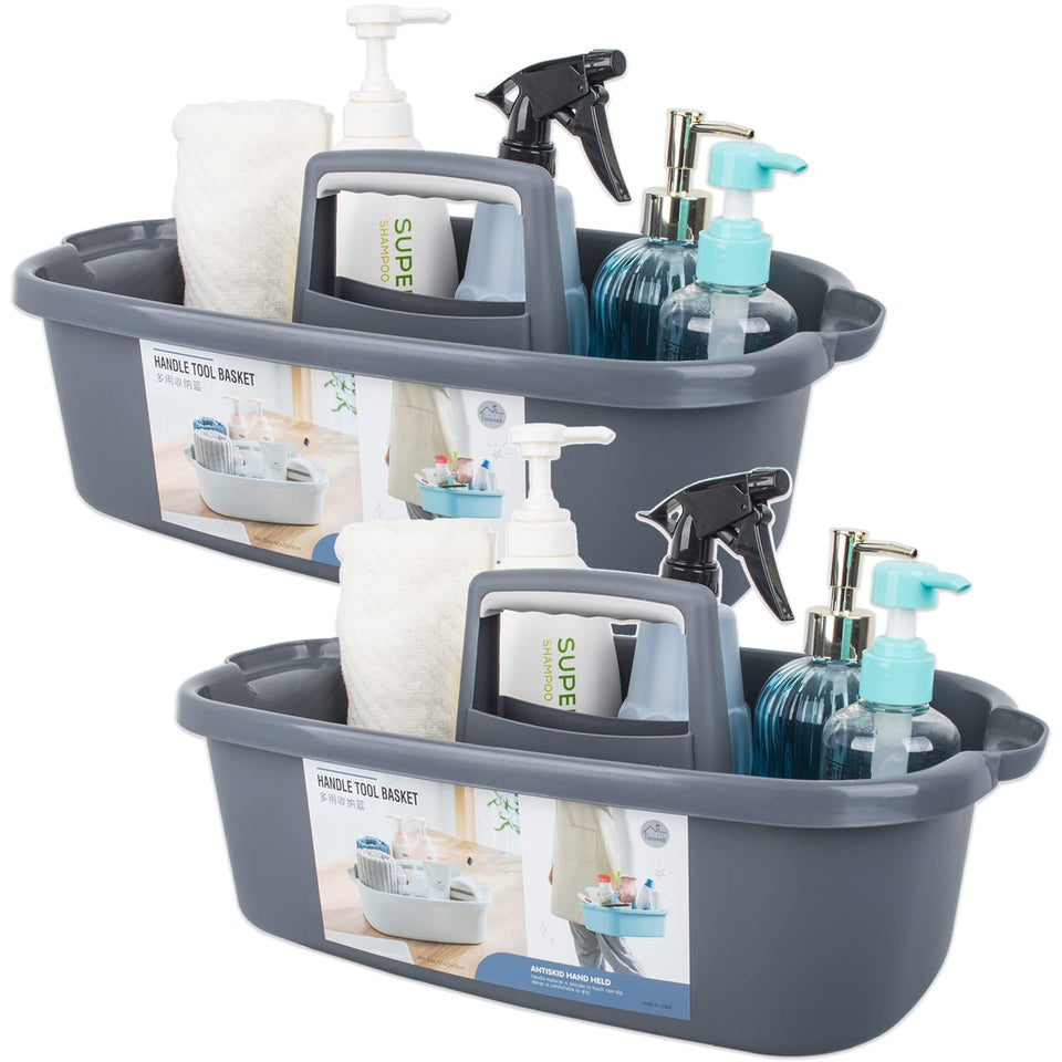 JiatuA large cleaning caddy with a handle for easy transport and organization.
