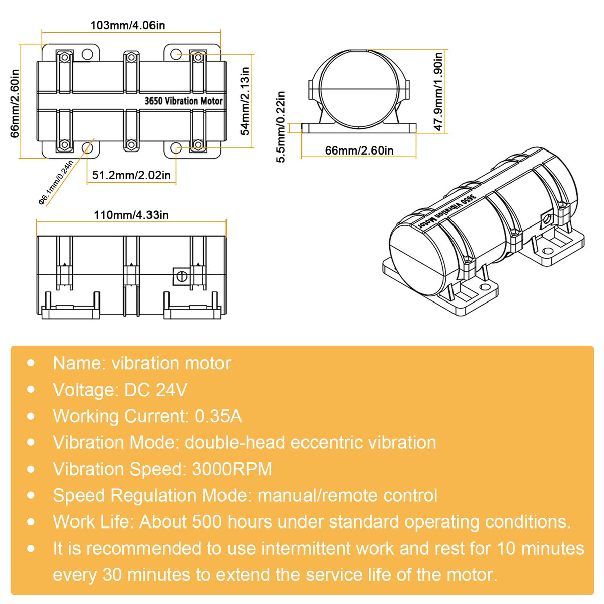 JIAWANSHUN adjustable speed adapter for precise vibration control.