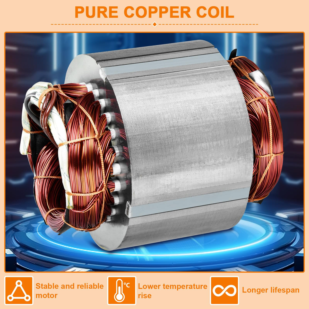 JIAWANSHUN high-precision bearings and copper coils ensure smooth operation