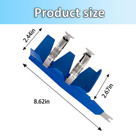 Dual stainless steel belts stabilize the can during shaking for reliable results