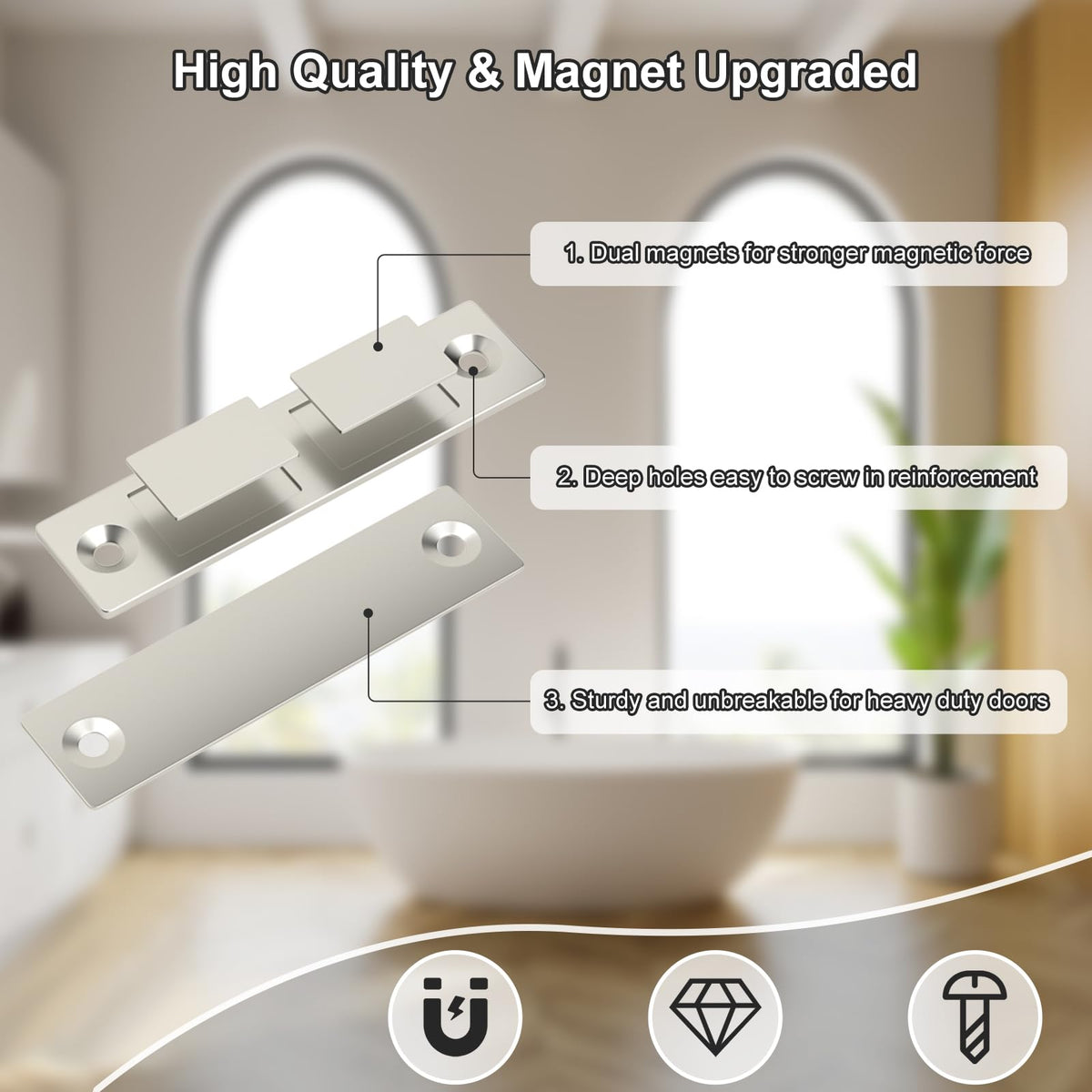 Jiayi 30lb hold demonstrates strong, reliable closure for heavy doors.