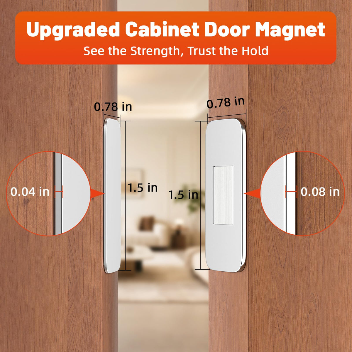 Jiayi no drill adhesive magnet for easy screw-free installation.