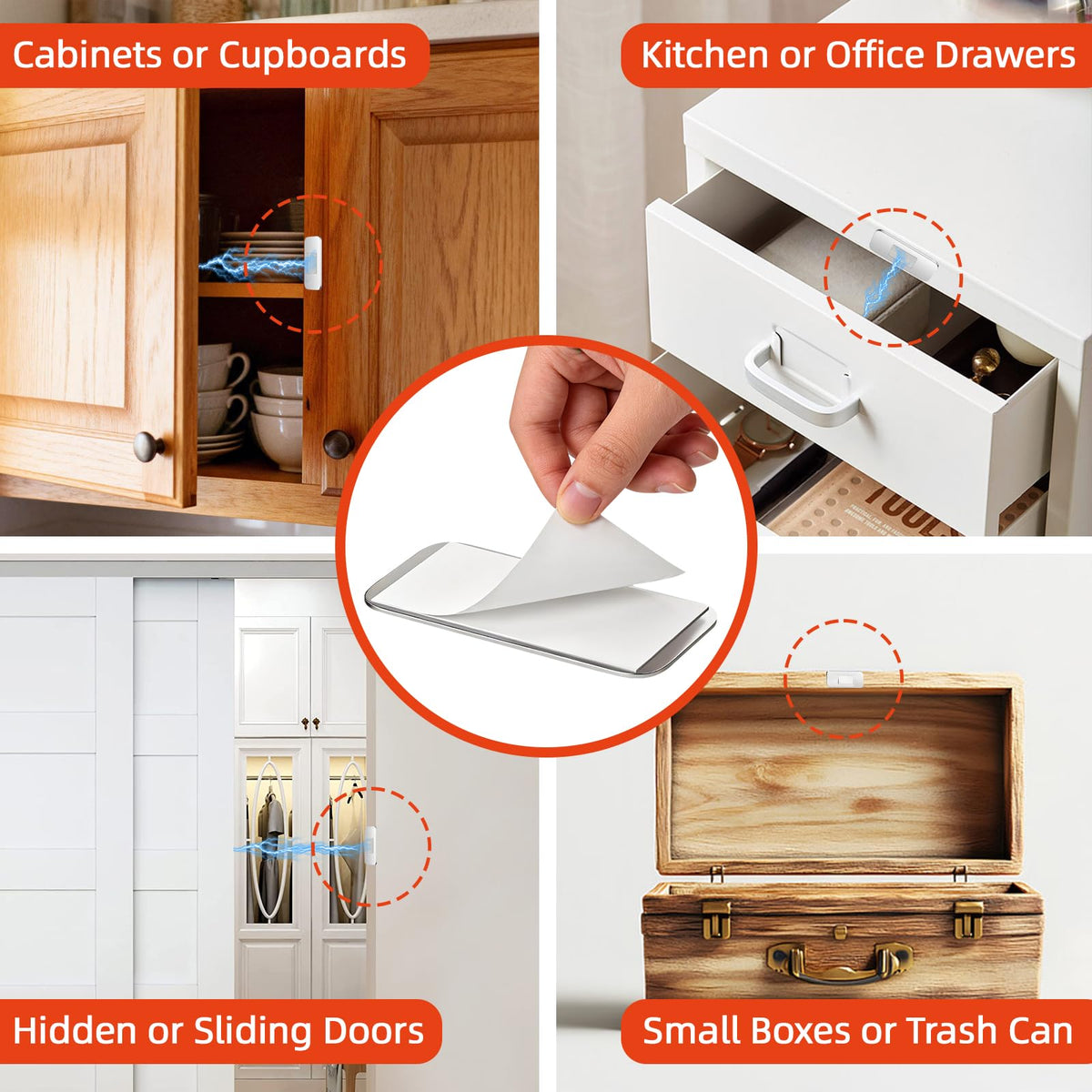 Jiayi no drill cabinet magnet with adhesive back for easy installation