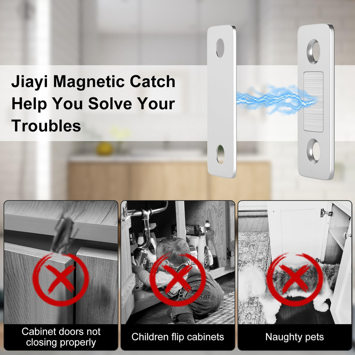 Jiayi pack of 10 magnets ready for multiple cabinet projects