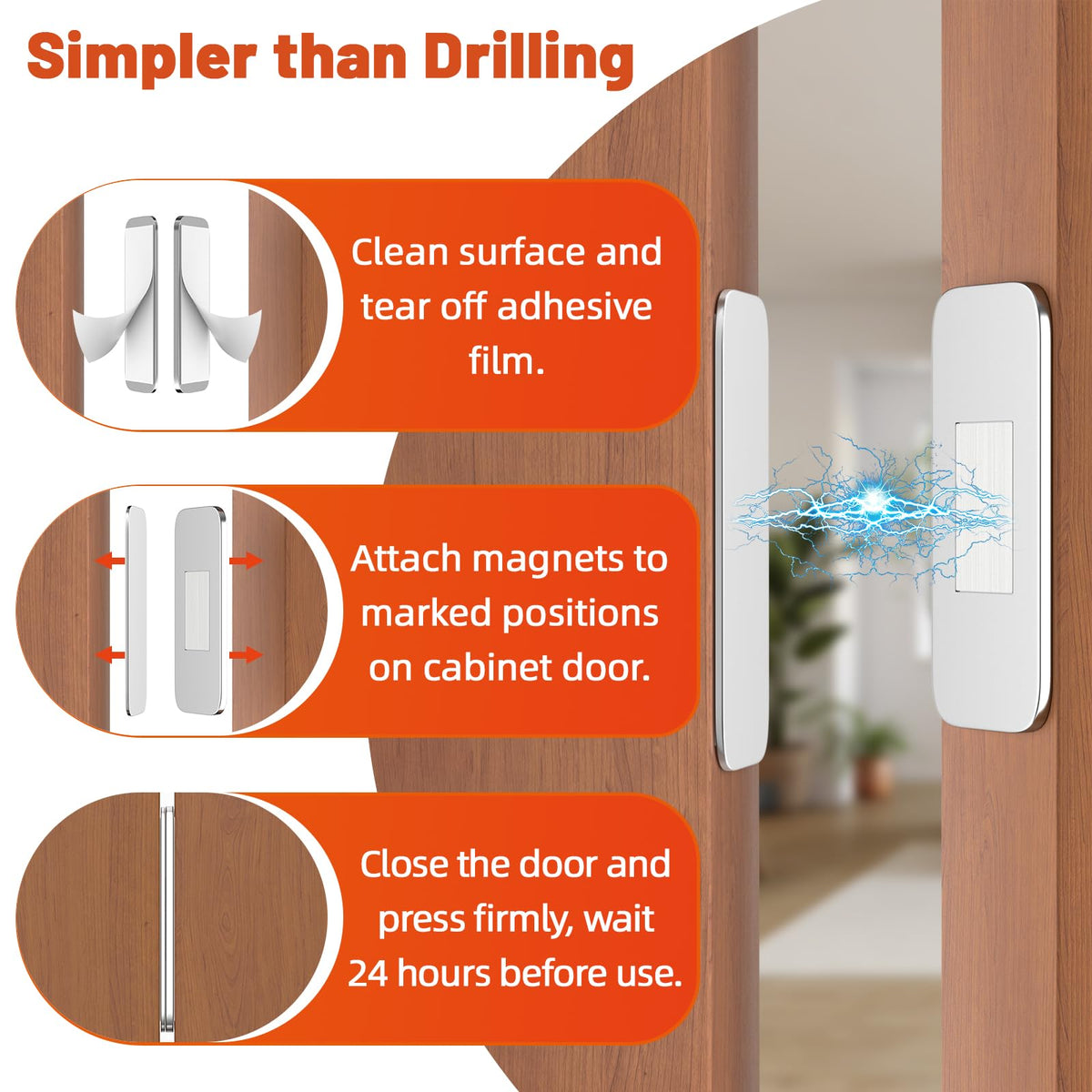 Jiayi quiet closure for kitchen magnet delivers soft door snap