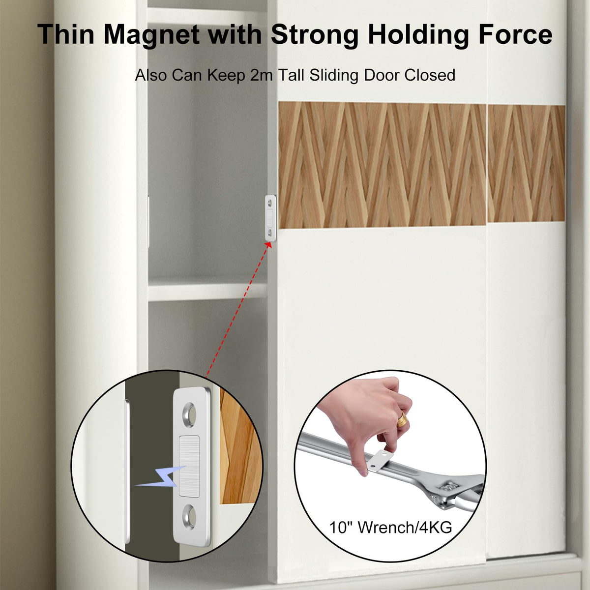 Jiayi stainless steel magnet close-up with screws for durability