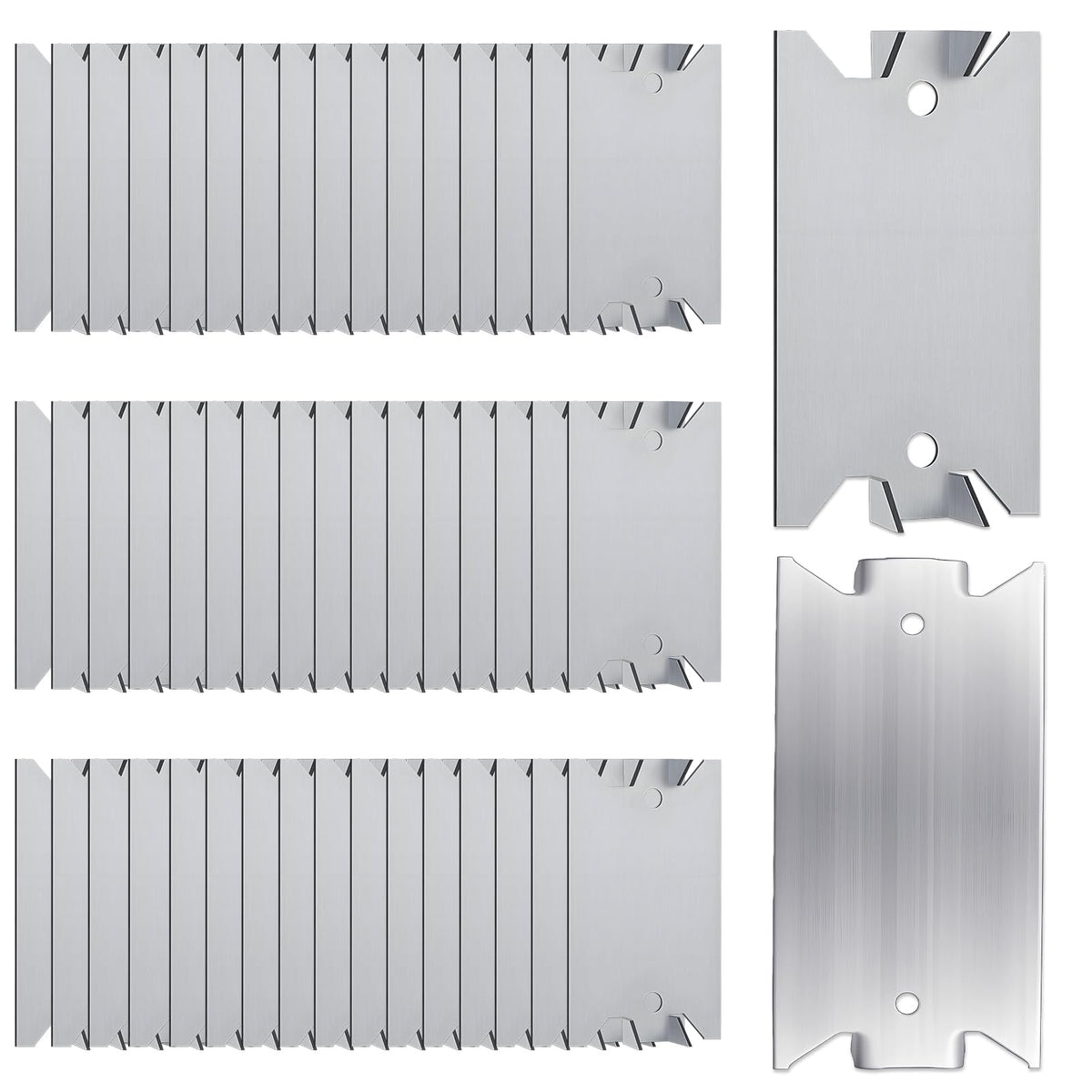 Jibrelxion anti-nail protection plate shield 50-pack pack shot showing durable galvanized steel for wires