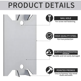 Jibrelxion galvanized steel finish close-up of protection plate