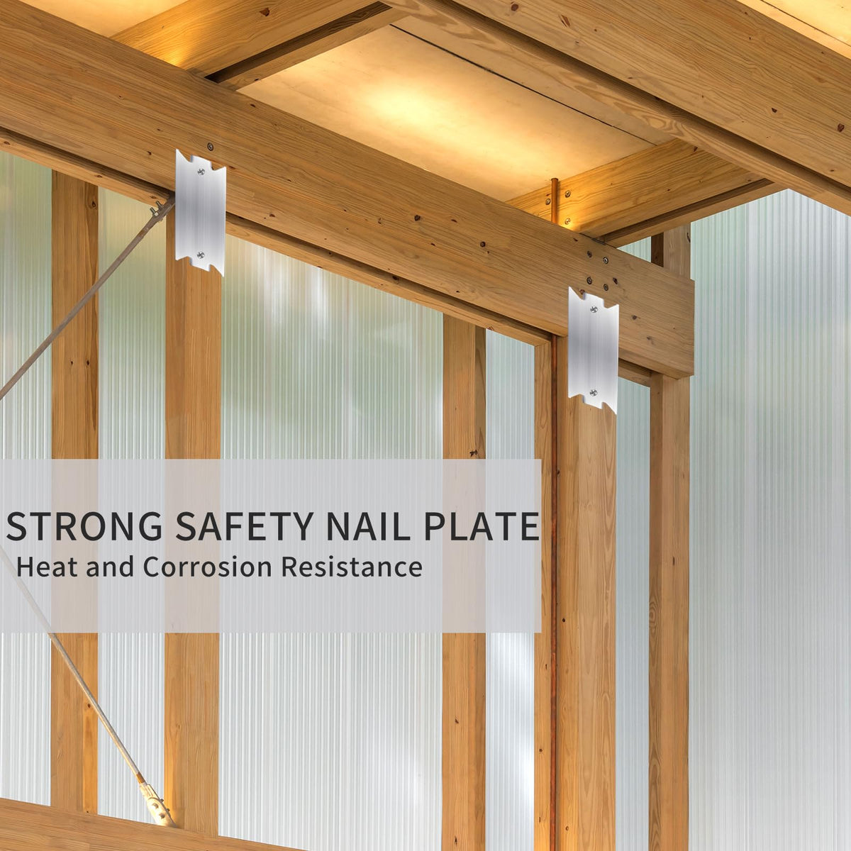 Jibrelxion shield in renovation scene protecting electrical lines in a wall cavity