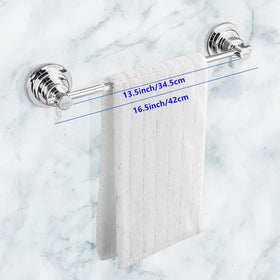 Adhesive discs included for uneven surfaces on JiePai towel bar.