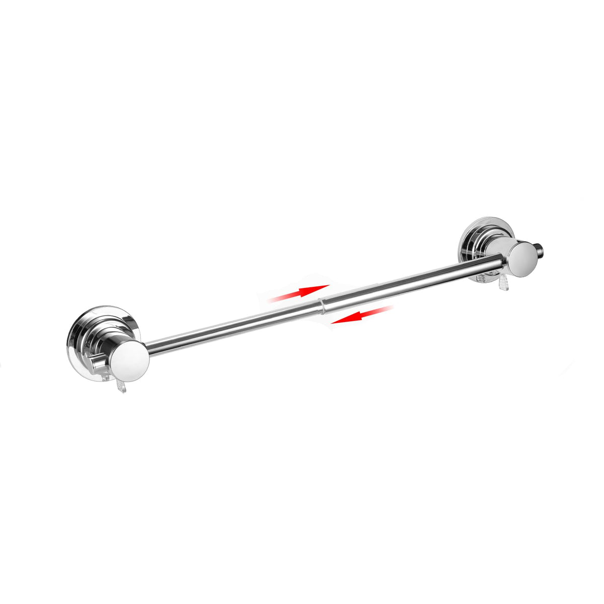 JiePai extendable towel bar mounted on tile for quick towel drying
