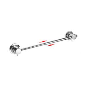 JiePai extendable towel bar mounted on tile for quick towel drying